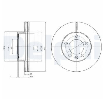 Brzdový kotouč DELPHI BG4328