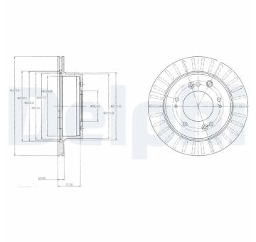 Brzdový kotouč DELPHI BG4331