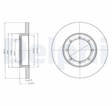 Brzdový kotouč DELPHI BG4344