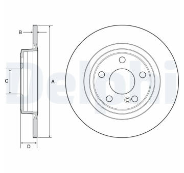 Brzdový kotouč DELPHI BG4558C