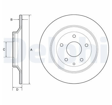Brzdový kotouč DELPHI BG4567C