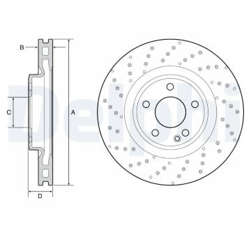 Brzdový kotouč DELPHI BG4658C