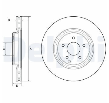 Brzdový kotouč DELPHI BG4660