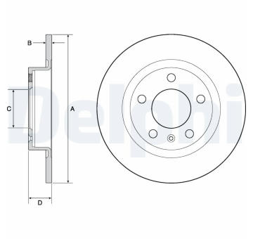 Brzdový kotouč DELPHI BG4675