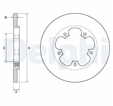 Brzdový kotouč DELPHI BG4681C