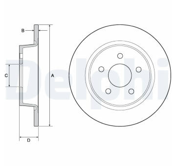 Brzdový kotouč DELPHI BG4682