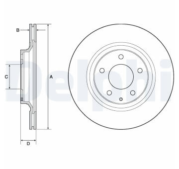 Brzdový kotouč DELPHI BG4693C