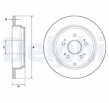 Brzdový kotouč DELPHI BG4694C