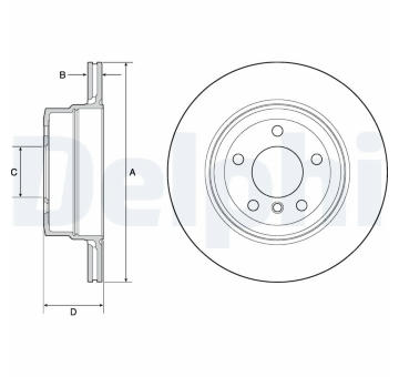 Brzdový kotouč DELPHI BG4695C