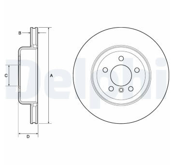 Brzdový kotouč DELPHI BG4752C