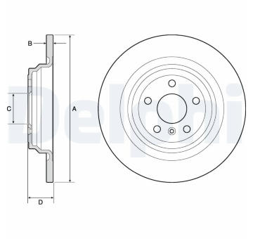 Brzdový kotouč DELPHI BG4754C