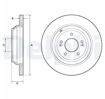 Brzdový kotouč DELPHI BG4756C