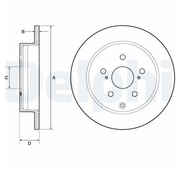 Brzdový kotouč DELPHI BG4757C