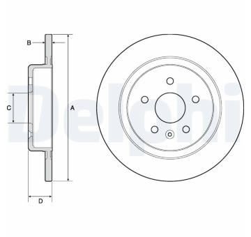 Brzdový kotouč DELPHI BG4760C