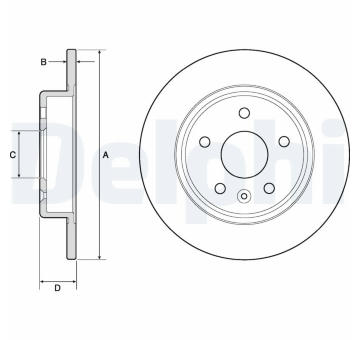 Brzdový kotouč DELPHI BG4761C