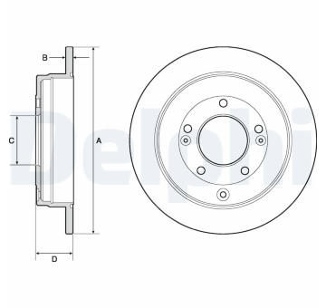 Brzdový kotouč DELPHI BG4767C