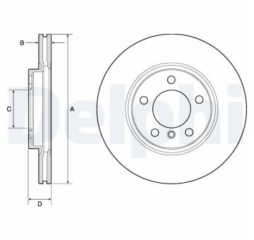 Brzdový kotouč DELPHI BG4771C