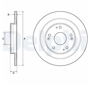 Brzdový kotouč DELPHI BG4773C