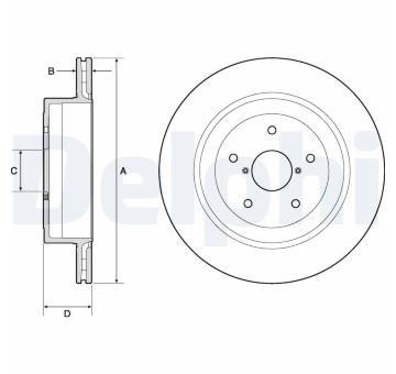 Brzdový kotouč DELPHI BG4775C