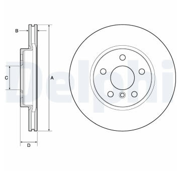 Brzdový kotouč DELPHI BG4777C