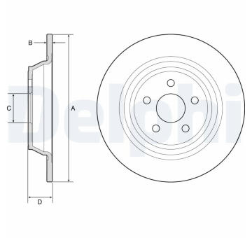 Brzdový kotouč DELPHI BG4782C