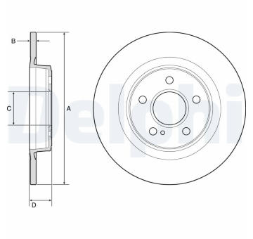Brzdový kotouč DELPHI BG4790C