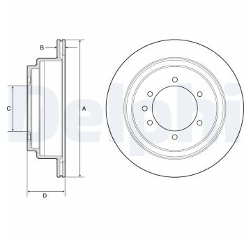 Brzdový kotouč DELPHI BG4792