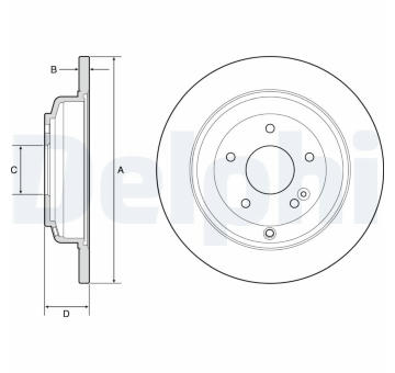 Brzdový kotouč DELPHI BG4793C