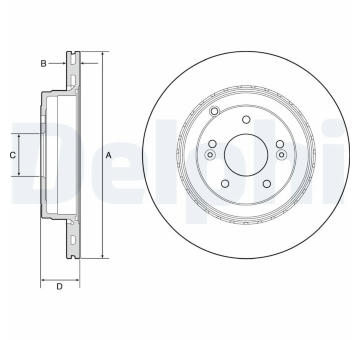 Brzdový kotouč DELPHI BG4794C