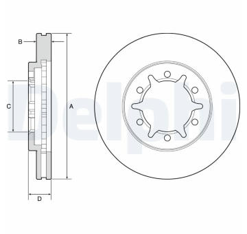 Brzdový kotouč DELPHI BG4795C