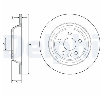 Brzdový kotouč DELPHI BG4804C