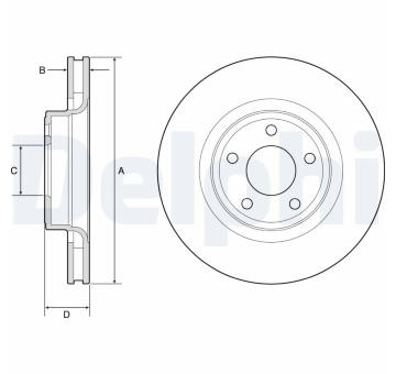 Brzdový kotouč DELPHI BG4831C