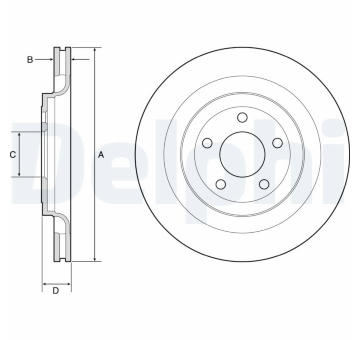 Brzdový kotouč DELPHI BG4832C