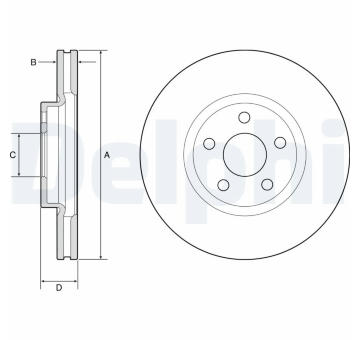 Brzdový kotouč DELPHI BG4918C
