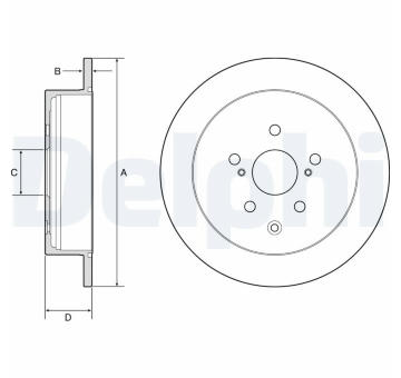 Brzdový kotouč DELPHI BG4919C