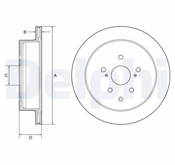 Brzdový kotouč DELPHI BG4929C