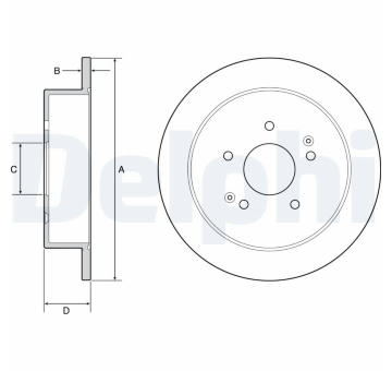 Brzdový kotouč DELPHI BG4940C