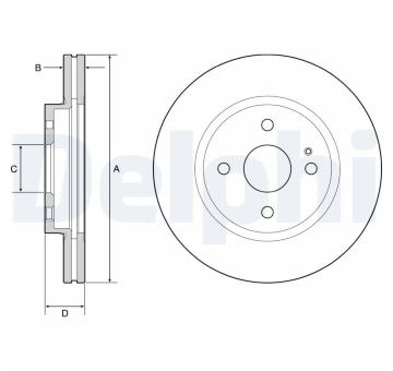 Brzdový kotouč DELPHI BG4942C