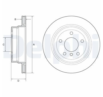 Brzdový kotouč DELPHI BG4946C