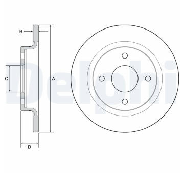 Brzdový kotouč DELPHI BG4954C