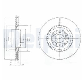 Brzdový kotouč DELPHI BG9003