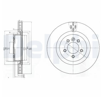 Brzdový kotouč DELPHI BG9007C