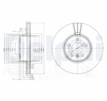 Brzdový kotouč DELPHI BG9008