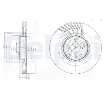 Brzdový kotouč DELPHI BG9011