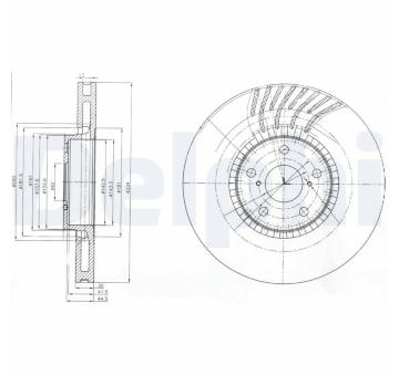 Brzdový kotouč DELPHI BG9012