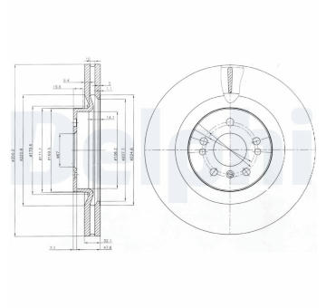 Brzdový kotouč DELPHI BG9013