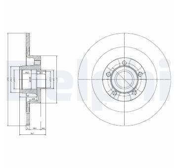 Brzdový kotouč DELPHI BG9024RSC