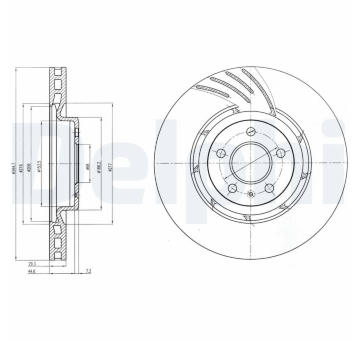 Brzdový kotouč DELPHI BG9052