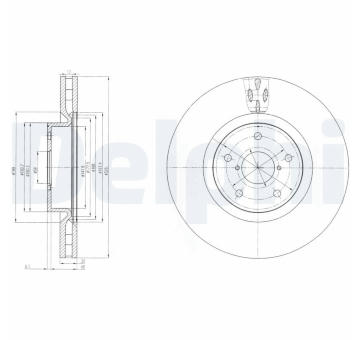 Brzdový kotouč DELPHI BG9055