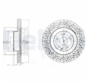 Brzdový kotouč DELPHI BG9057